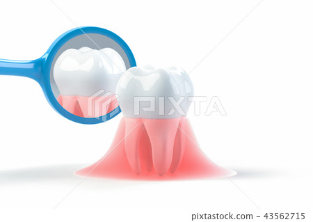 牙齒衛生學CG的例證 43562715