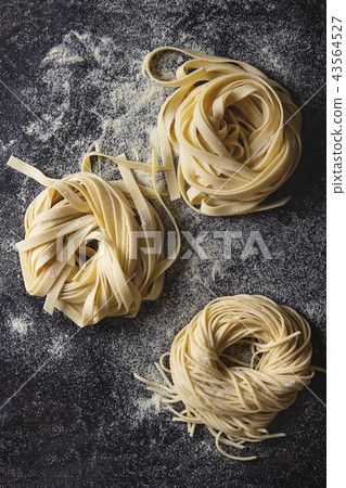 Homemade uncooked pasta 43564527