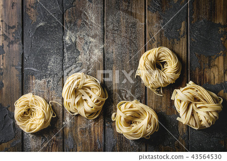 Homemade uncooked pasta 43564530