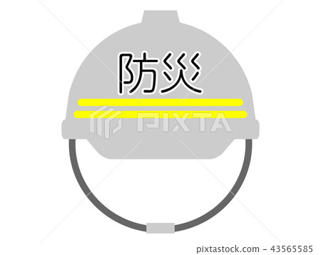 防災人物頭盔圖標 防災人物頭盔圖標 43565585