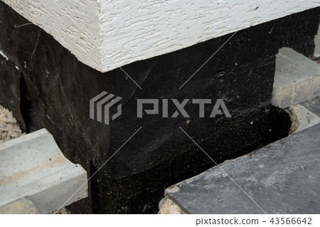 oncrete waterproofing membrane for underground basement walls 43566642