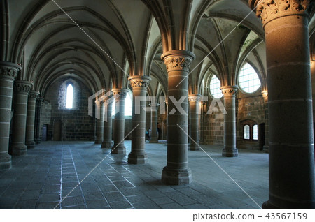 Inside of Mont Saint Michel Church (France) Inside of Mont Saint Michel Church (France) 43567159