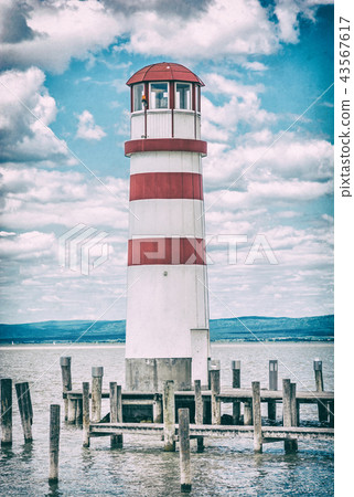 Lighthouse on Neusiedler See, analog filter Lighthouse on Neusiedler See, analog filter 43567617