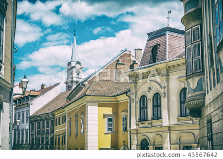 Historic buildings in Sopron, Hungary, filter Historic buildings in Sopron, Hungary, filter 43567642