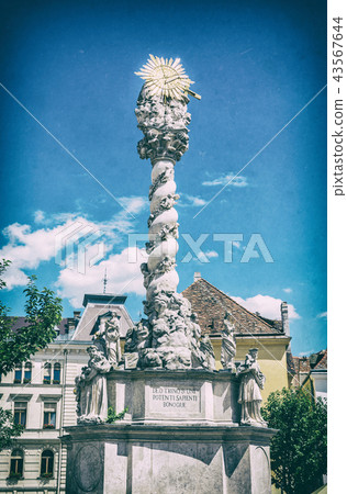 Magnificent baroque column, Sopron, analog filter Magnificent baroque column, Sopron, analog filter 43567644
