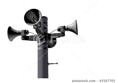 防災廣播圖像（白色背景） 43567705