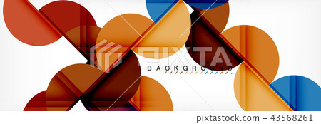 Semi circle abstract background, modern geometric pattern design. Business or technology 43568261