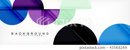 Circle modern geometrical abstract background illustration Circle modern geometrical abstract background illustration 43568269