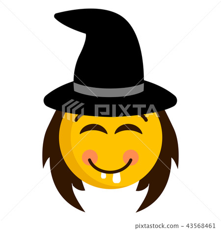 Happy witch emoji icon Happy witch emoji icon 43568461