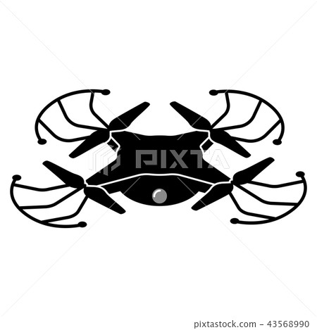 Drone toy silhouette icon 43568990