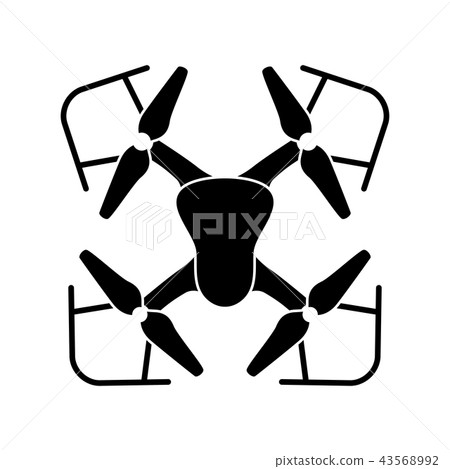 Drone toy silhouette icon 43568992