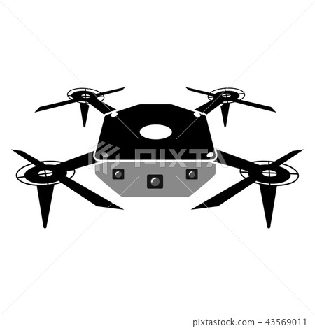 Drone toy silhouette icon 43569011