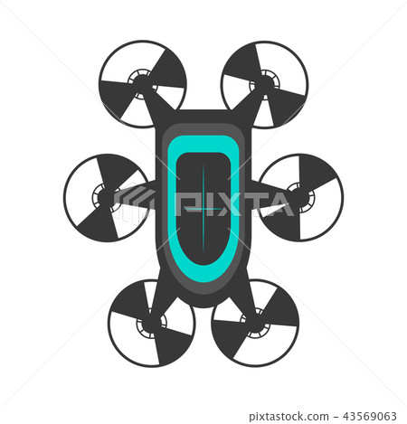 Isolated drone toy icon Isolated drone toy icon 43569063