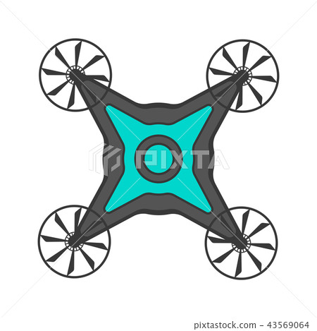 Isolated drone toy icon Isolated drone toy icon 43569064