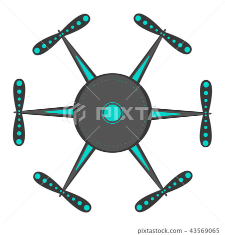 Isolated drone toy icon 43569065