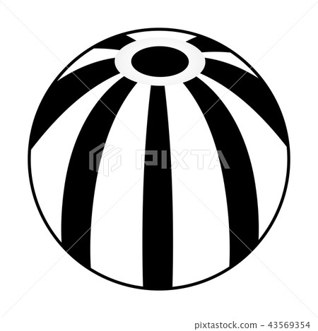 Isolated beach ball icon 43569354