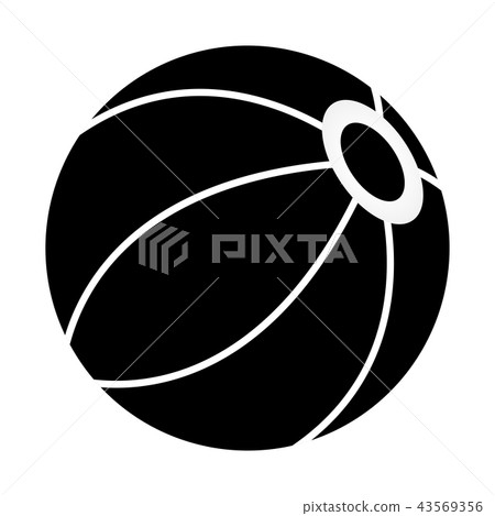 Isolated beach ball icon Isolated beach ball icon 43569356