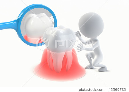 Illustration CG of the check of the health condition of the teeth Illustration CG of the check of the health condition of the teeth 43569783