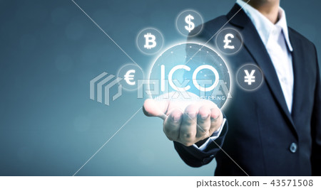 ICO Initial coin offering business financial ICO Initial coin offering business financial 43571508