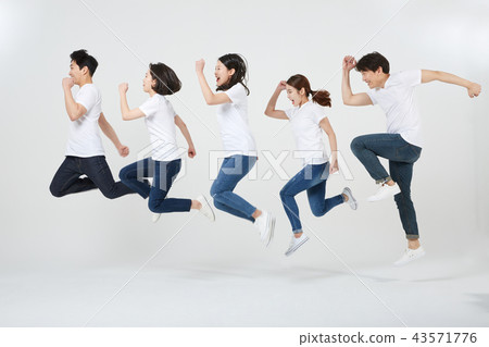 Friends, colleagues, women, Koreans 43571776