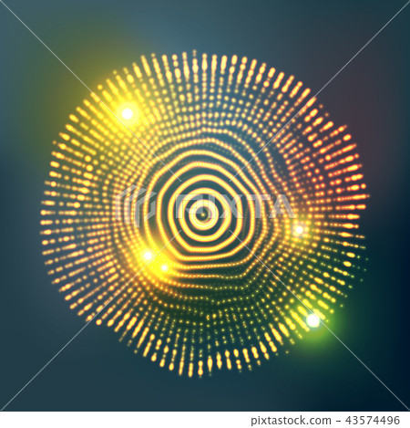 Glowing Abstract Sphere Vector. Cyber Music. Light Effect. Illustration Glowing Abstract Sphere Vector. Cyber Music. Light Effect. Illustration 43574496