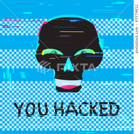 funny skull and text you hacked 43574652