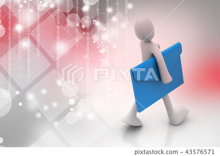 Man with letter in the hands 43576571