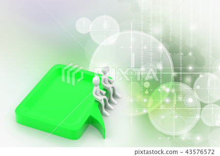 3d people communication together 43576572