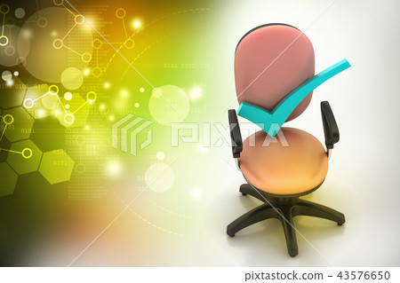 Right mark sitting comfortable computer chair 43576650