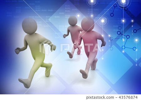 Business people walking Business people walking 43576874