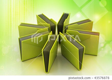 office folder with documents 43576878