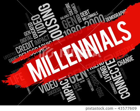 Millennials Word Cloud Concept Millennials Word Cloud Concept 43577609