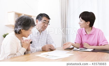 老年人設施的設施指導負責養老院入口指導 43578083