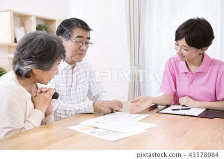 老年人設施的設施指導負責養老院入口指導 43578084