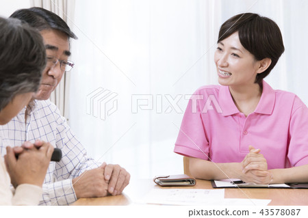 老年人設施的設施指導負責養老院入口指導 43578087