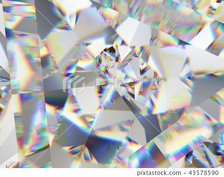 Gemstone structure extreme closeup kaleidoscope 43578590