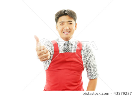 一個圍裙的男人 一個圍裙的男人 43579287