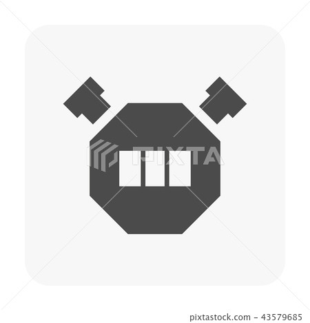 camping icon black 43579685