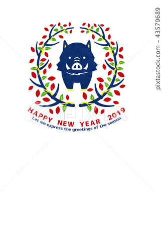 新年賀卡材料 43579689