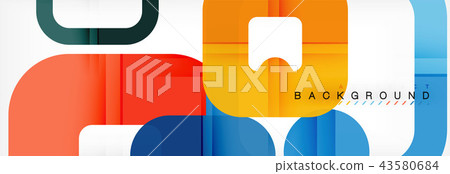 Square geometric background, multicolored template for business or technology presentation or web Square geometric background, multicolored template for business or technology presentation or web 43580684
