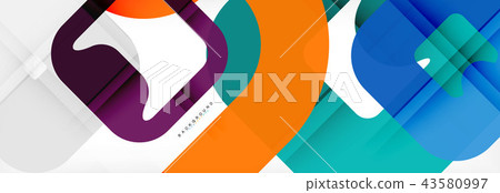 Square geometric background, multicolored template for business or technology presentation or web Square geometric background, multicolored template for business or technology presentation or web 43580997