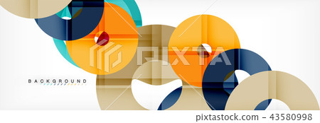 Modern geometrical abstract background 43580998