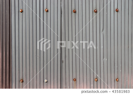 Texture of corrugated sheet 43581983