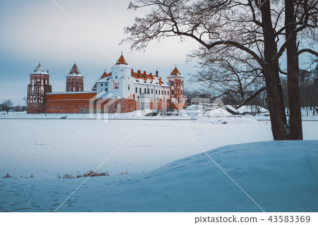 Park in Mir township, Grodno region, Belarus. Park in Mir township, Grodno region, Belarus. 43583369