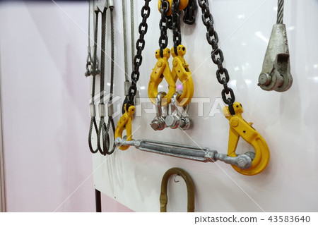 hook , chain and steel wire 43583640