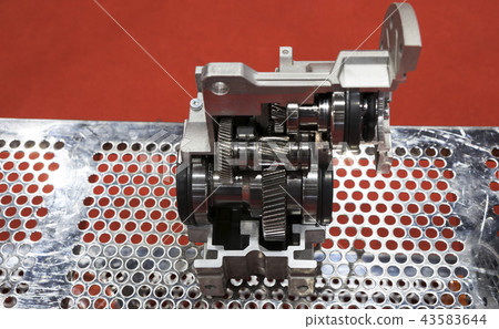 cross section of worm gear pump ; 43583644