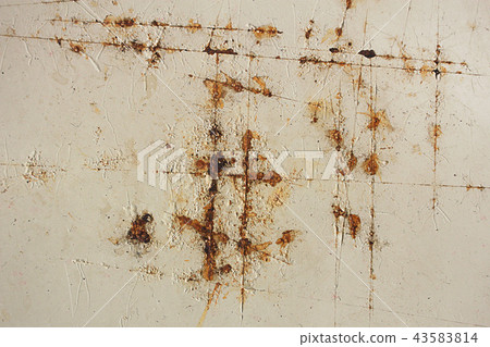 The rusty on steel surface The rusty on steel surface 43583814