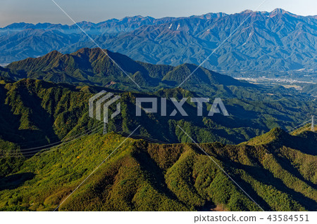 Southern Alps and Mt. Kasumigatake seen from Mt. Southern Alps and Mt. Kasumigatake seen from Mt. 43584551