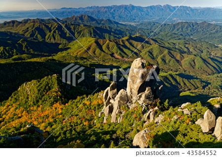 Great daisuri rock and southern alps in the morning seen from Mt. 43584552
