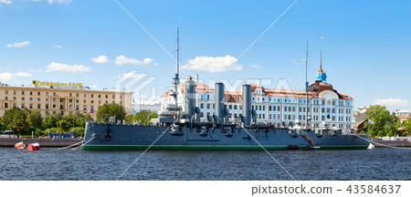 Aurora cruiser in Saint-Petersburg, Russia. 43584637